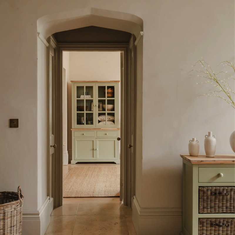 Teague Display Cabinet, Sage Green