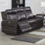 Canapé inclinable en cuir 79,5 po Aonghas