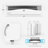 Vornado Transom 7.16 in. H 4 speed Electronically Reversible Window Fan Remote Control-69488110
