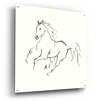 «Line Horse III» par Chris Paschke - reproduction de dessin sans cadre