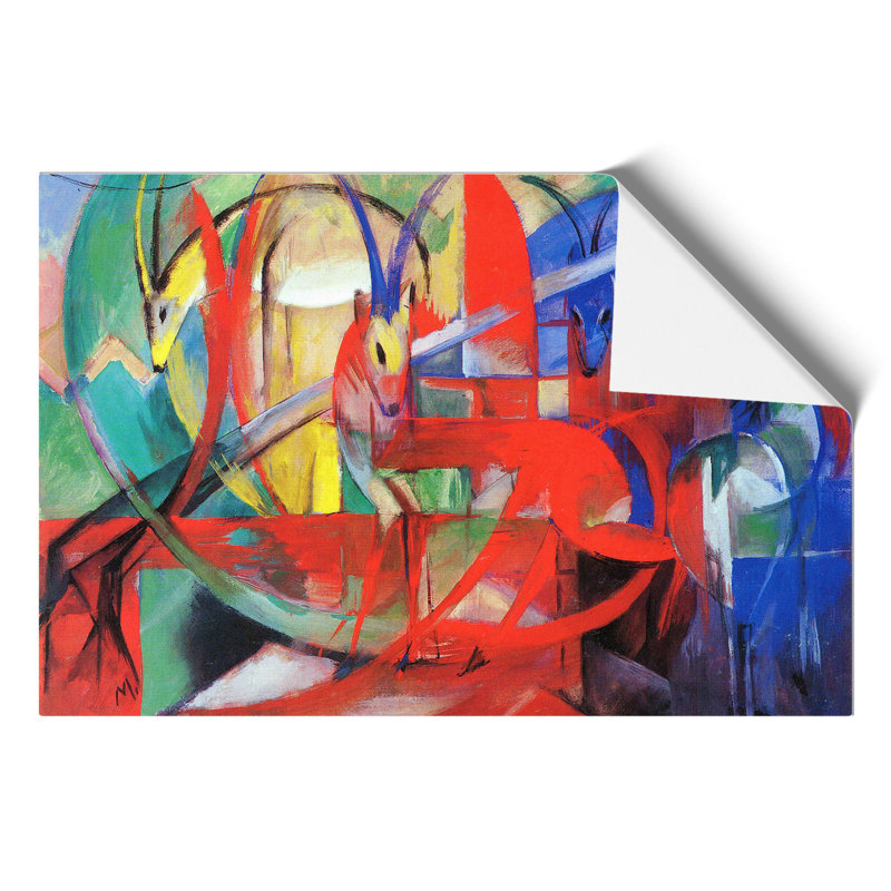 Gazelle by Franz Marc - Frameless Print, 42cm H x 59cm W x 0.1cm D