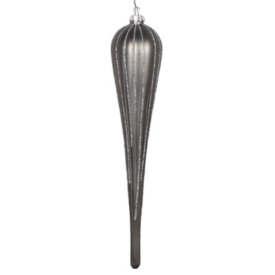 Matte Glitter Drop Christmas Ornament