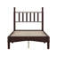Lit plateforme simple en bois avec tête de lit en forme de gourde, lit plateforme de style rétro-1897738805