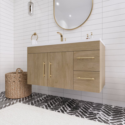 Ensemble de meuble-lavabo simple mural 42 po Spring
