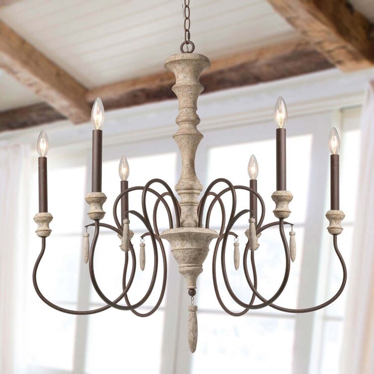 Ophelia & Co. Lebrun 6 - Light Chandelier & Reviews | Wayfair