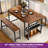 Paulsen 63'' 3 Piece Dining Table Set with 2 Bench & Wine Glass Holder