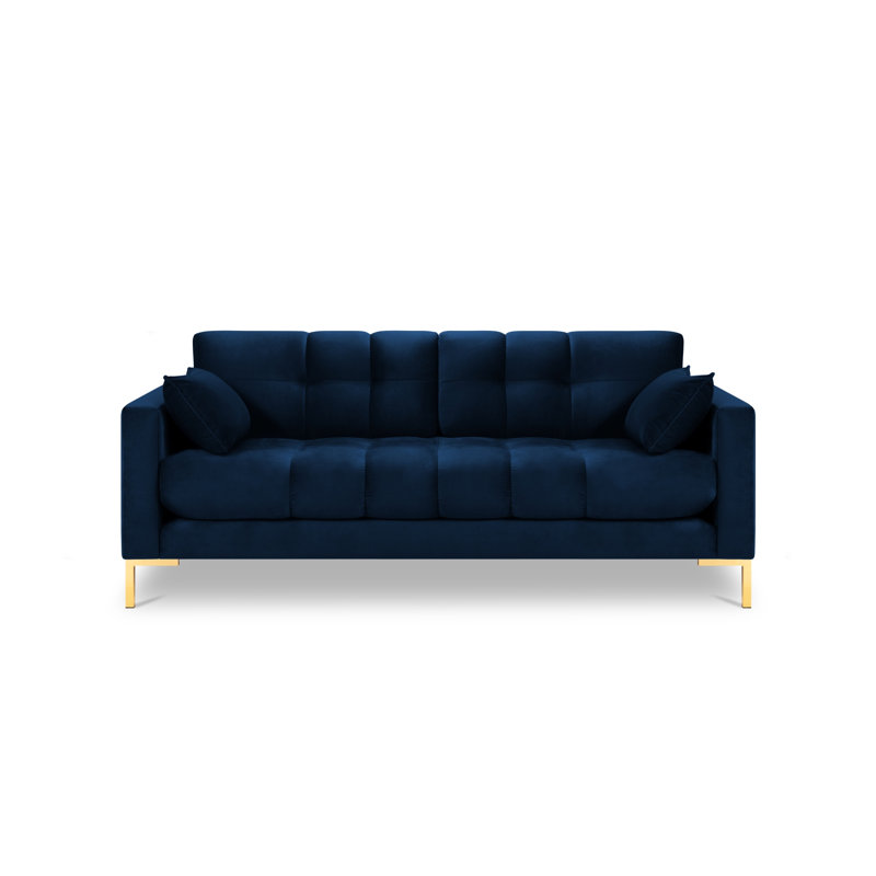 Francisca 2 Seater Sofa, Gold, Blue