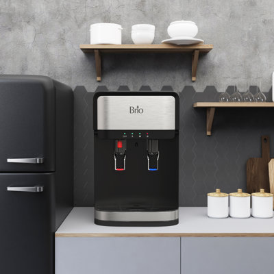 Brio comptoir argenté sans bouteille électrique filtré