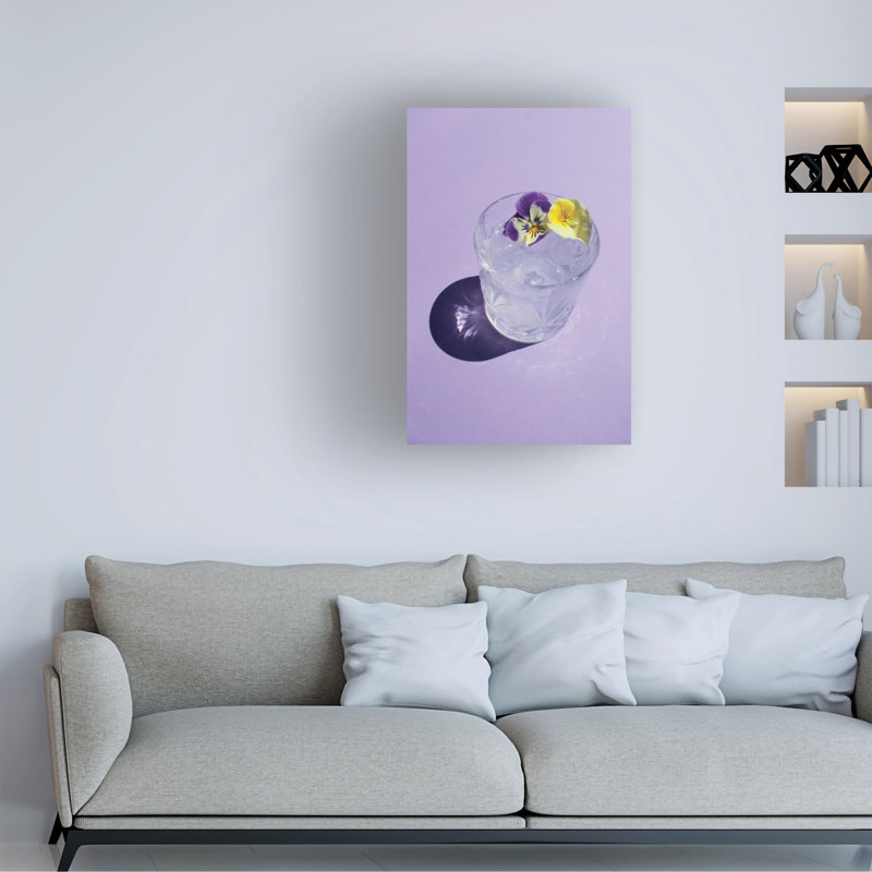 Art sur toile avec lavande Incado, H 19 po x l 12 po
