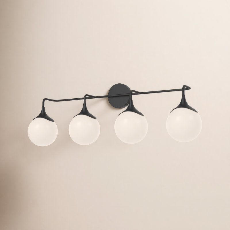 Nedra Vanity Light, Matte Black, 4