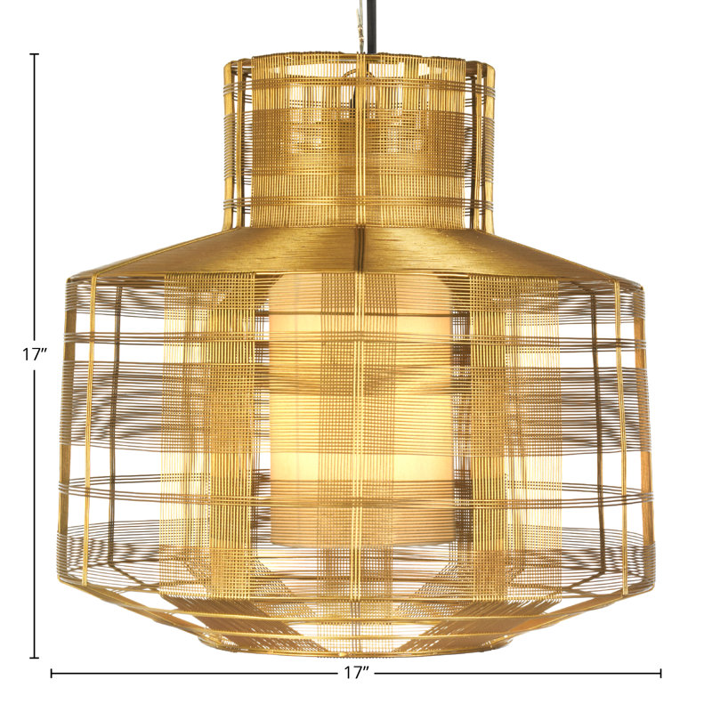 Schema 1-Light Pendant, Gold