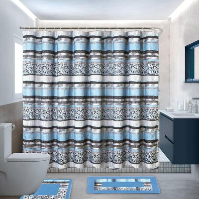 Kaicey Shower Curtain with Hooks Included