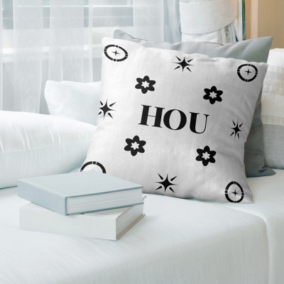 Coussin en coton croisé Houston
