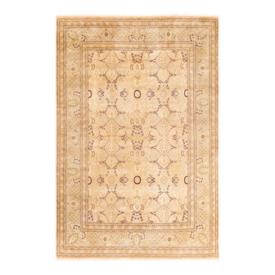 One-of-a-Kind 6' 1" X 9' 0" 2000s Wool Area Rug Beige