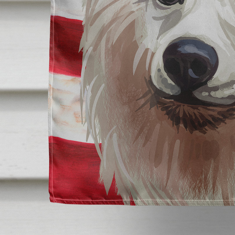 Polyester à 2 côtés 28 x 40 po drapeau maison, Volpino Italiano