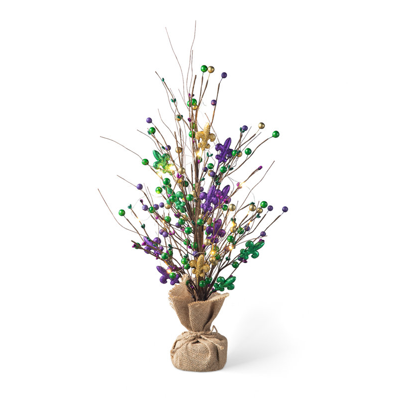 Arbre de table 21 po Mardi Gras