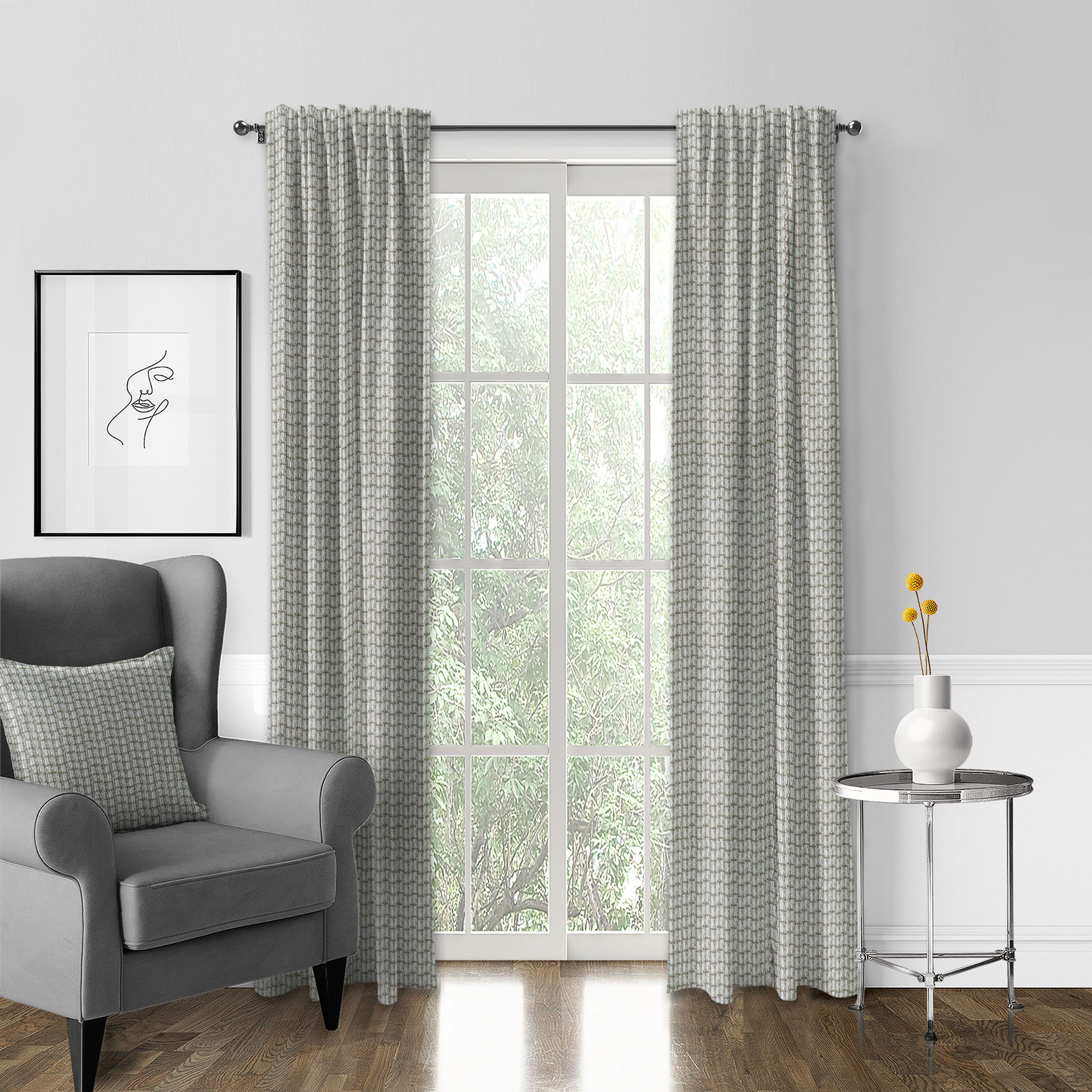 The Tailor's Bed Freja 100% Cotton Curtain | Wayfair