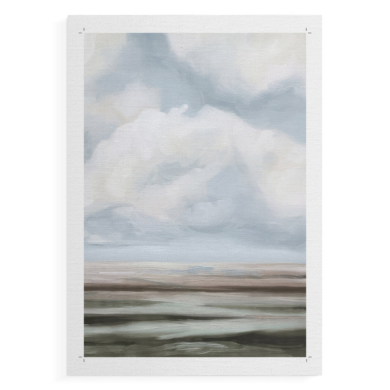 Plaines diluées II - Impression sur toile seulement - NON-CADRE, H 36 po x l 24 po