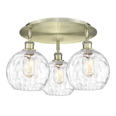 Ambrosane Glass Flush Mount