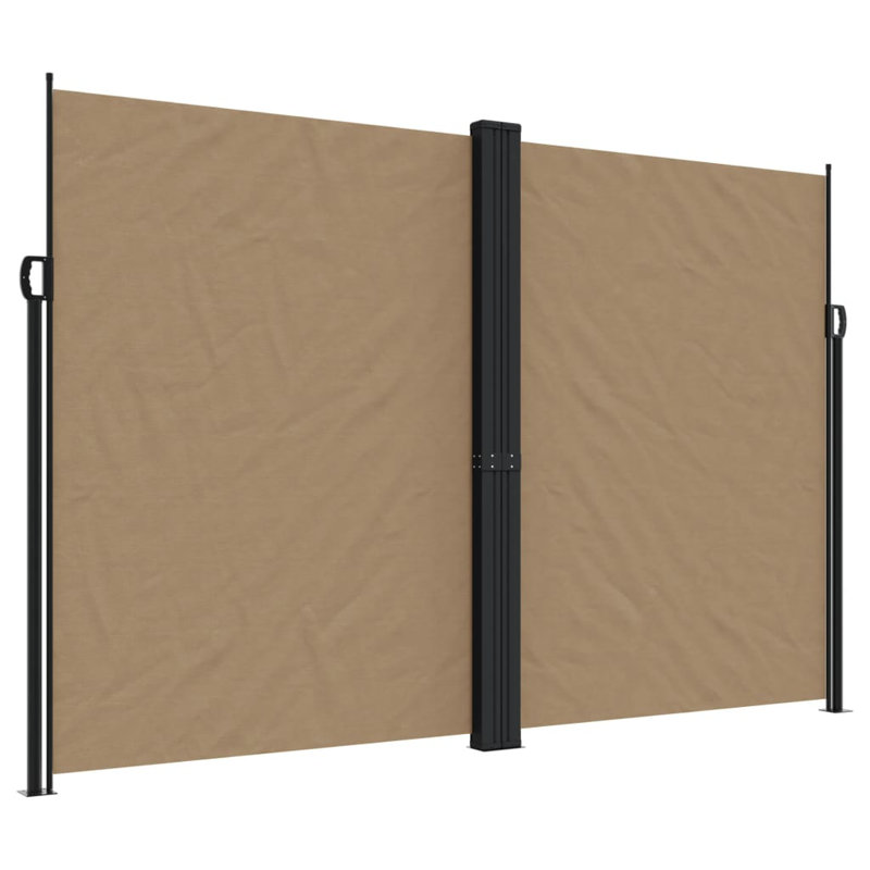 Auvent latéral rétractable Vidaxl anthracite, Taupe, H 86,6 po x l 393,7 po 