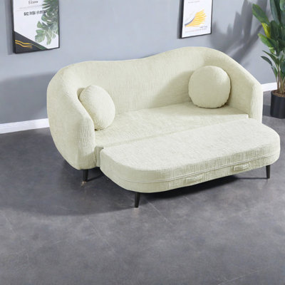 Canapés convertibles à compression, fauteuil inclinable 86 po Chenille