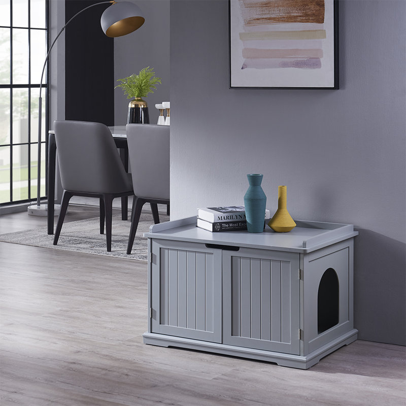Litter Box Enclosure, Grey