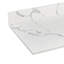 Plan de toilette simple en pierre de quartz de 48 pouces avec lavabo (base non incluse)