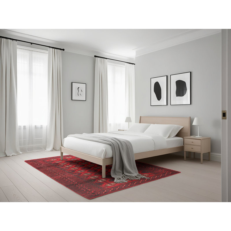 Tapis rouge à motif sud-ouest, Rectangle 5 pi x 7 pi