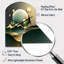 Dreamy Golden Mountain III - Arch Shape Decorative Green Abstract Marble Wall Clock-104240828