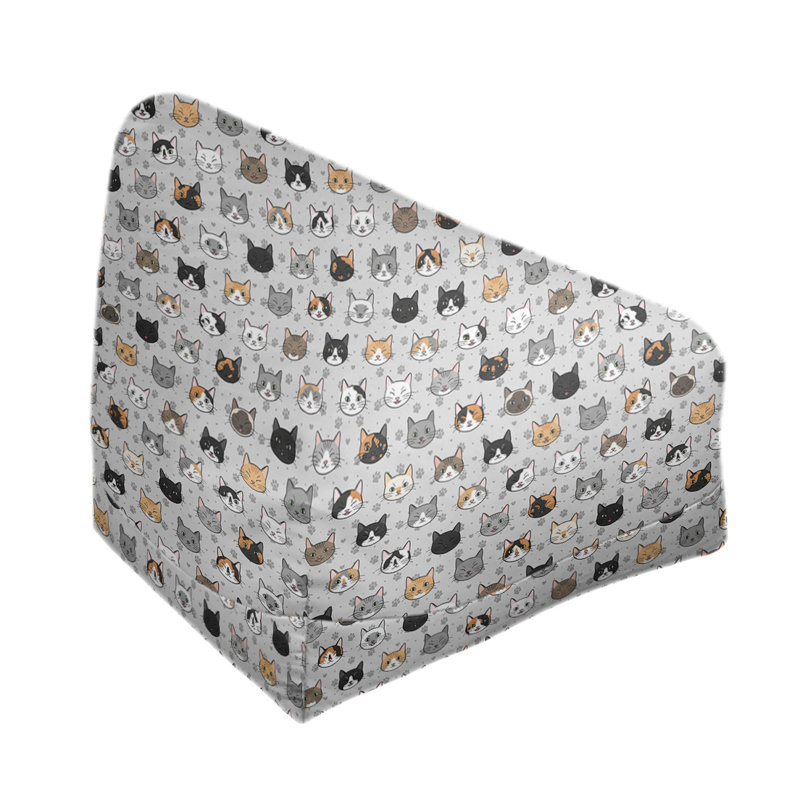 Petite chaise à sacs à billes & Kitterman, H 86 po x L 2 po x P 43 po, gris, Pas de bourre