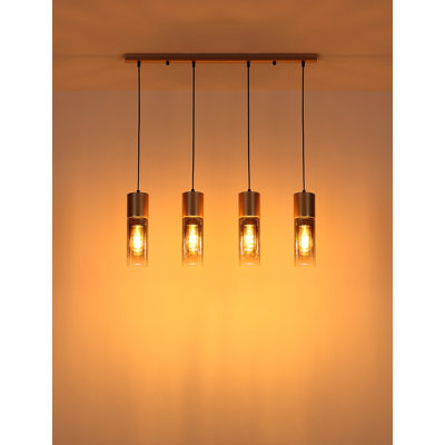 Alany 4 - Light Bronze Geometric Pendant