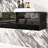 Wall-Mounted TV Console With Gloss Black Finish & 3-Color LED Lighting