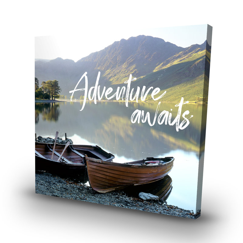 Adventure awaits - 32"x32" art on canvas