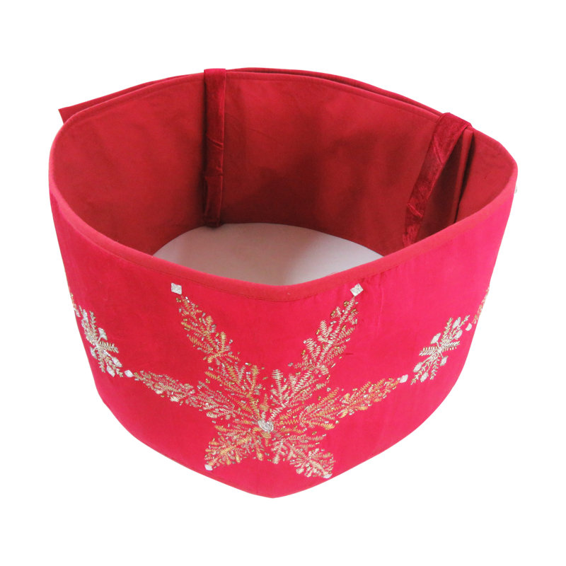 Snowflakes Handmade Adjustable Velvet Tree Collar