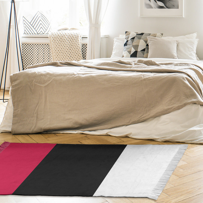 Tapis rouge/noir