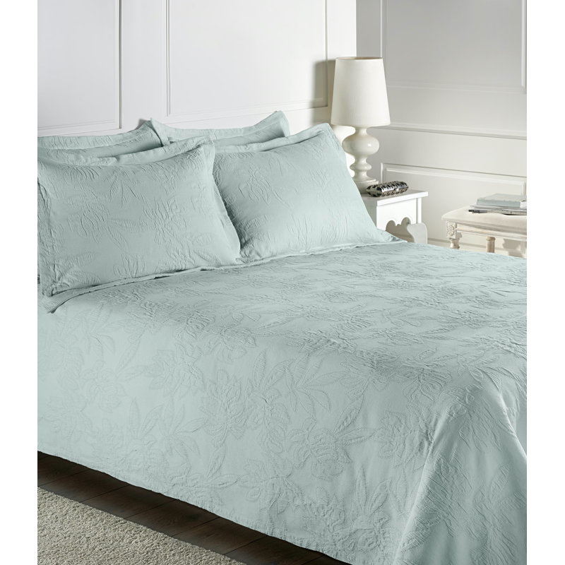 Bruto Cotton Floral Bedspread, White, 270 x 270 cm Bedspread
