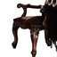Chaise avec accoudoirs (2) en brun - garniture décorative pour la sophistication des chaises confortables (de 2) rembourrage de relaxation