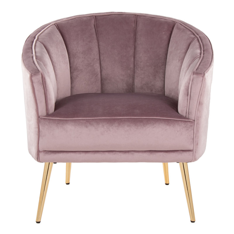 Chaise d'appoint Tania Contemporary / Glam, Rose