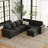 Shavera 6 - Piece Velvet Sectional Sofa L Shaped Modular Couch Living room Corner Sofa with Storage Ottoman-1981775661