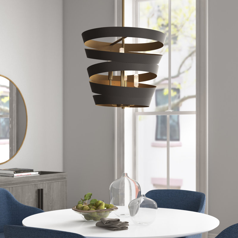 Malek 4 - Light Unique / Statement Tiered Chandelier