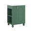 Meuble-lavabo 24 po avec lavabo en céramique, armoire de rangement multifonctionnelle avec porte et support latéral-1398021239