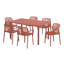 6-Person Outdoor Rectangular Dining Set-1900320936