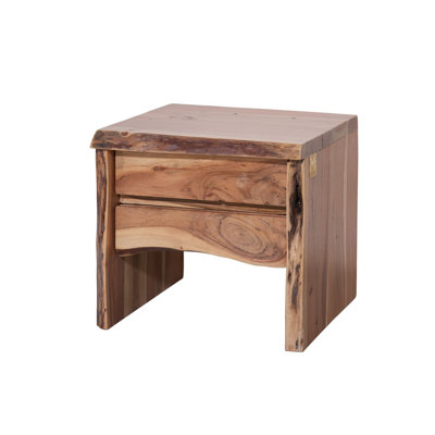 45cm W Solid Wood Bedside Table