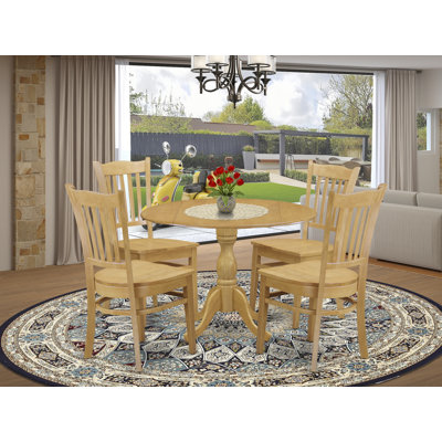 Sely - Person Rubberwood Solid Wood Dining Set