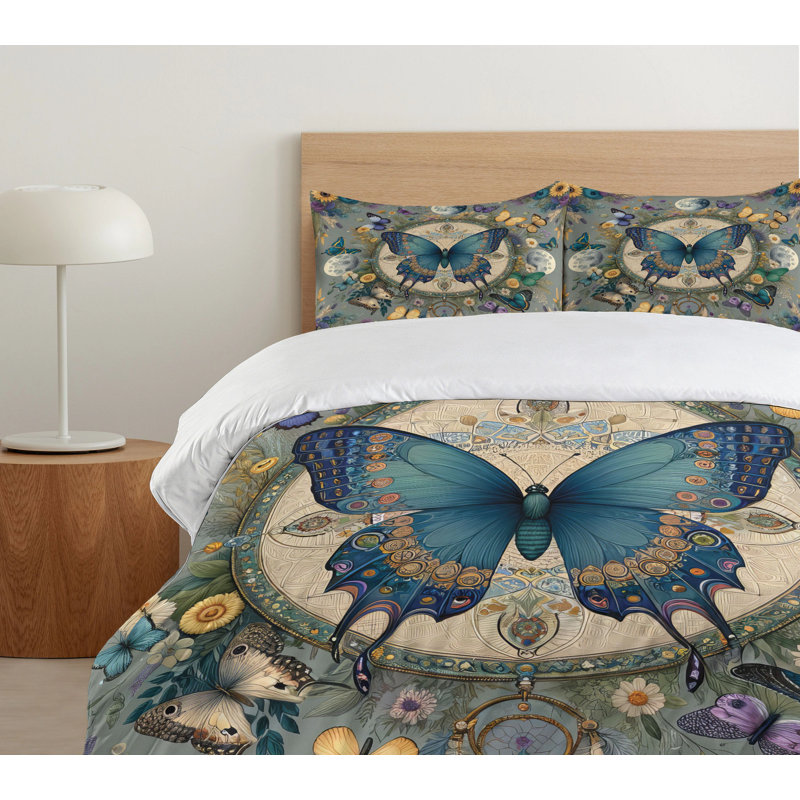 Boho Duvet Cover, California King Duvet Cover + 2 Standard Shams