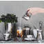 Black Orchid Coffee Pot with Spoon