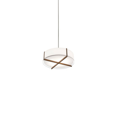 Lustre cylindrique unique à 2 lumières Plura