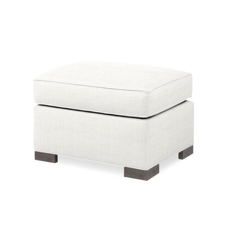 Willem Outdoor Ottoman, White 71627L11
