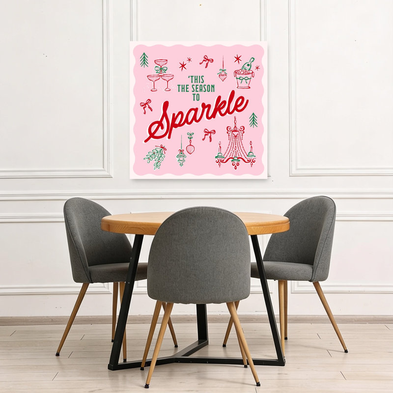 This Season To Abstract Contemporary Winter Landscape Wall Art Print by Dominique Vari - Wrapped Canvas Print