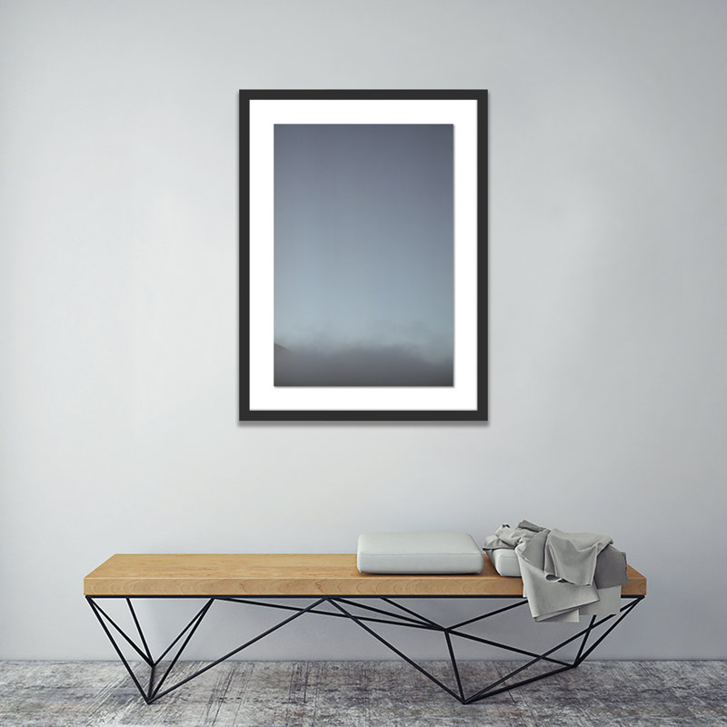 Clouds 1 Print by Riley Ryan, 40" H x 29" W x 2.5" D, Black